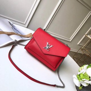 LV M56137 Louis Vuitton Mylockme Chain Bag Red