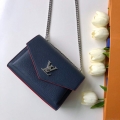 LV M56137 Louis Vuitton Mylockme Chain Bag Navy Blue