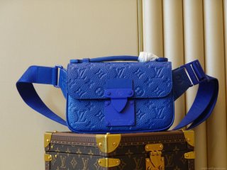 LV Louis Vuitton M58487 S Lock Sling Blue