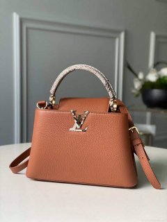 LV N97980 Louis Vuitton Capucines BB Handbag Brown