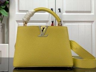 LV m59434 Louis Vuitton Capucines BB Handbag Yellow