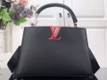 LV M59882 Louis Vuitton Capucines MM Handbag Black