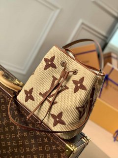 LV M57704 Louis Vuitton NÉONOÉ MM Bag Apricot