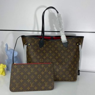 Louis Vuitton LV M41176 Neverfull MM Monogram Canvas Black