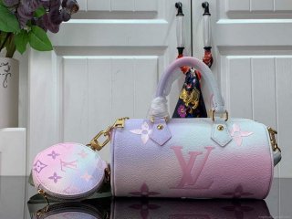 LV M46078 Louis Vuitton Papillon BB Bag Sunrise Pastel