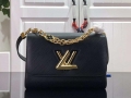 LV M59402 Louis Vuitton Twist MM Epi Grained Leather Black