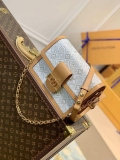 LV M59480 Louis Vuitton Dauphine Mini Bag Monogram White