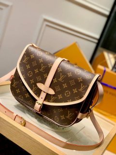 LV M40710 Louis Vuitton Saumur Messenger Monogram Bag