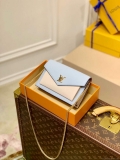 LV M81436 Louis Vuitton Mylockme Chain Pochette Blue