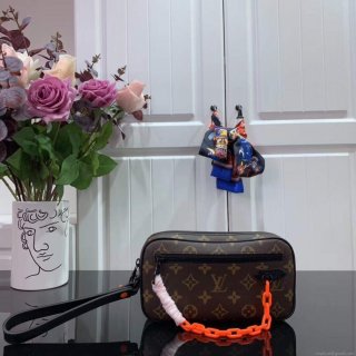 LV M68321 Louis Vuitton Pochette Volga Bag Brown