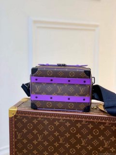 LV M46264 Louis Vuitton Handle Soft Trunk Bag Purple