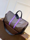 LV M46259 Louis Vuitton Keepall Bandouliere 50 Bag Purple