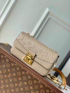 LV M46199 Louis Vuitton Marceau Chain Bag Dove Gray