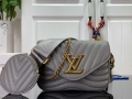 LV M56467 Louis Vuitton New Wave Multi-Pochette Leather M56466 Gray