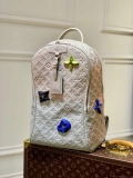 LV M20877 Louis Vuitton Ellipse Backpack Other Leathers Light gray