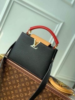 LV M20704 Louis Vuitton Capucines BB Handbag Black