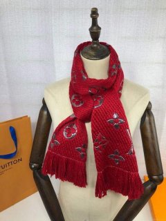 LV M72432 Louis Vuitton Logomania Scarf L60136