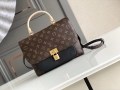 LV M44259 Louis Vuitton Marignan Messenger Top Handle Monogram M44257 Bag Black