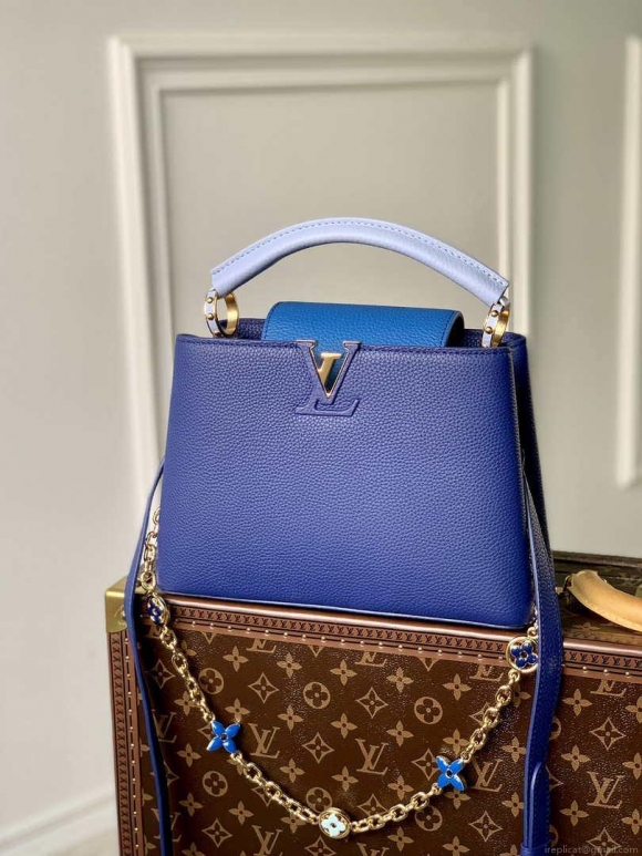 LV M20844 Louis Vuitton Capucines BB Handbag Blue