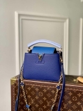 LV M20844 Louis Vuitton Capucines Mini Handbag Blue