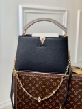 LV M20708 Louis Vuitton Capucines BB Handbag Black