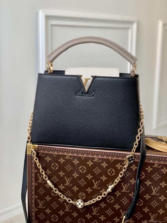 LV M20708 Louis Vuitton Capucines BB Handbag Black