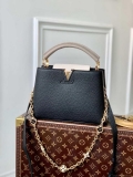 LV M20708 Louis Vuitton Capucines Mini Handbag Black