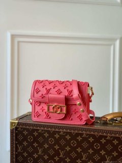 LV M20747 Louis Vuitton Dauphine BB Bag Monogram Fluo Pink