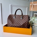 Louis Vuitton LV N41364 Speedy 30 Bag Damier Ebene Canvas