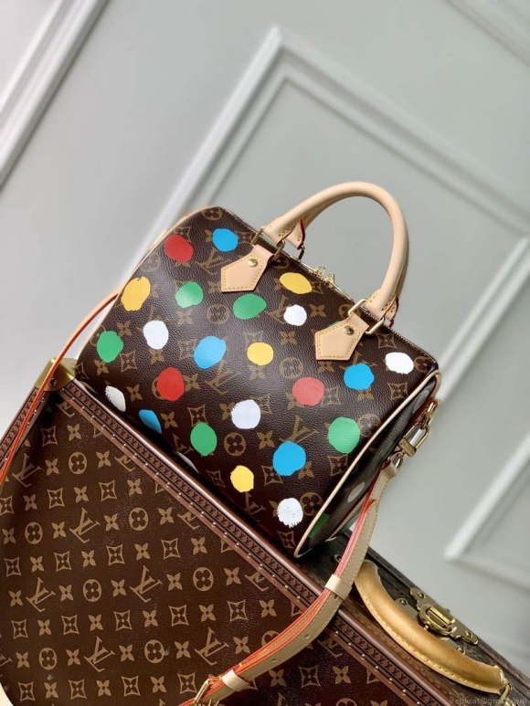 LV M46433 Louis Vuitton LV x YK Speedy Bandouliere 25 Bag