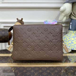 LV M21263 Louis Vuitton Coussin PM Bag Taupe Brown