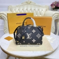 Louis Vuitton LV M58913 Petit Palais Bicolor Monogram empreinte leather Beige and Black