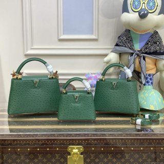 LV N93075 Louis Vuitton Capucines Mini Handbag Mint Green