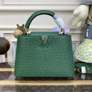 LV N93075 Louis Vuitton Capucines BB Handbag Mint Green