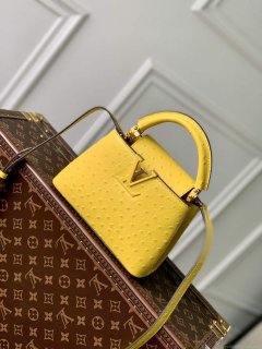 LV N81196 Louis Vuitton Capucines Mini Handbag Yellow