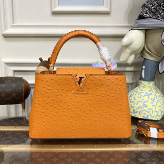 LV N81279 Louis Vuitton Capucines MM Handbag Orange