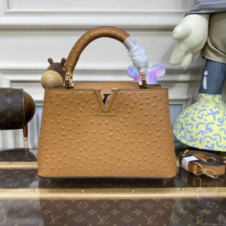 LV N81523 Louis Vuitton Capucines BB Handbag Brown