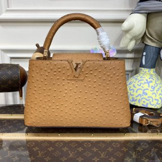 LV N81279 Louis Vuitton Capucines MM Handbag Brown