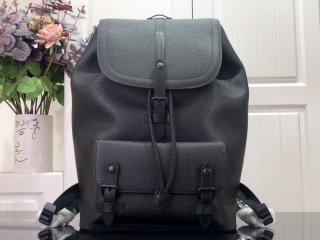 LV M58644 Louis Vuitton Christopher Slim Backpack Black