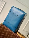 LV M44752 Louis Vuitton Soft Trunk Small Backpack Blue