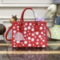 LV M46412 Louis Vuitton LV x YK OnTheGo PM Bag Red