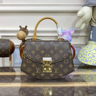 LV M46548 Louis Vuitton Tilsitt Monogram Handbag Brown