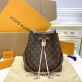 LV M44022 Louis Vuitton MM NÉONOÉ Bag Monogram Pink