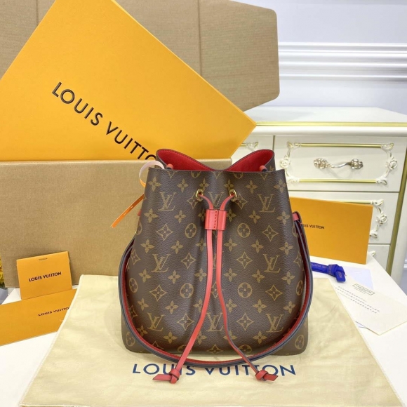 LV M44021 Louis Vuitton NÉONOÉ MM Bag Monogram Red