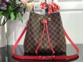 LV N40198 Louis Vuitton NÉONOÉ MM Bag Damier Ebene Red