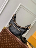 LV M22591 Louis Vuitton Loop Baguette Handbag Black