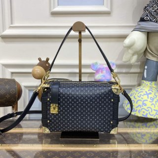 LV M46358 Louis Vuitton Side Trunk PM Bag M21709 Black