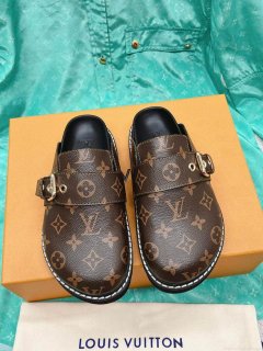 LV 1AAW6Q Louis Vuitton LV Cosy Flat Comfort Clogs L99023