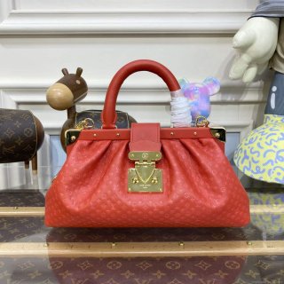 LV M22327 Louis Vuitton Monogram Clutch Red