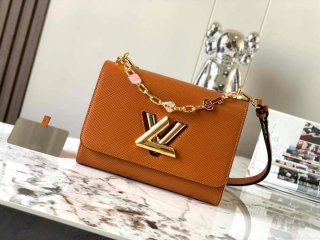 LV M20846 Louis Vuitton Twist MM Bag Epi Brown